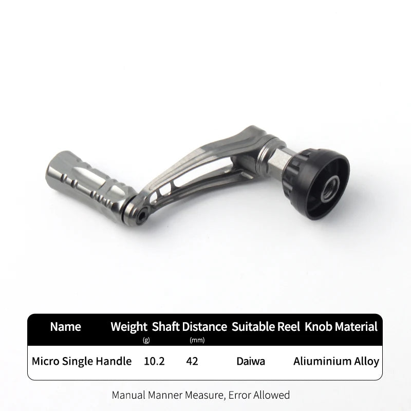 KAWA D001 silver and black aluminium single handle front view showing compact shape and solid knob fitment