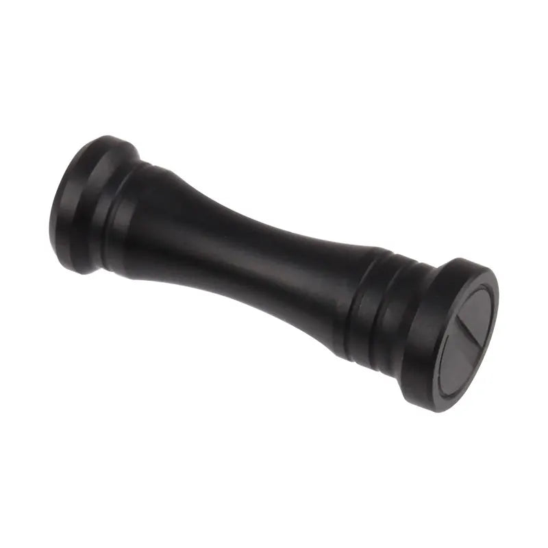 Black KAWA aluminium reel stand for SHIMANO and DAIWA reels, compact and durable for long-term use