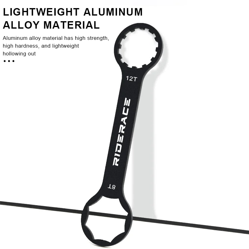Lightweight aluminium bicycle fork cap wrench tool