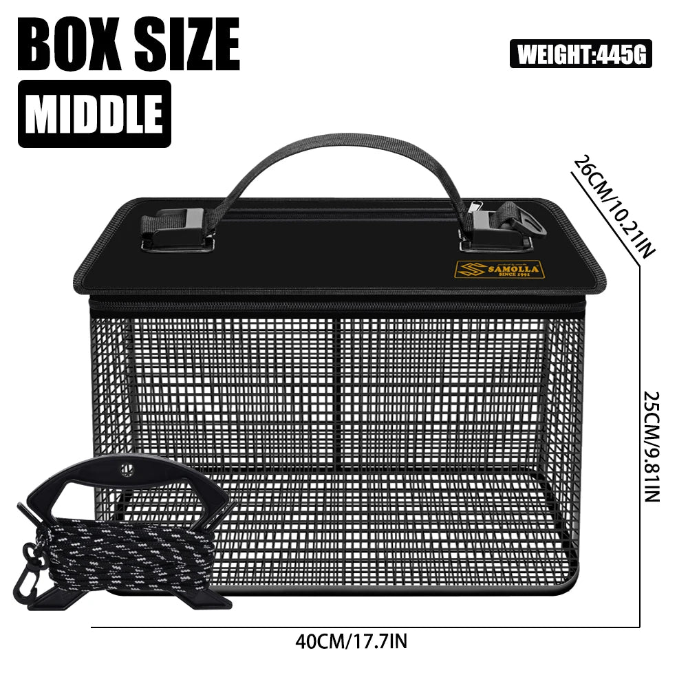 Medium size live fish cage bucket