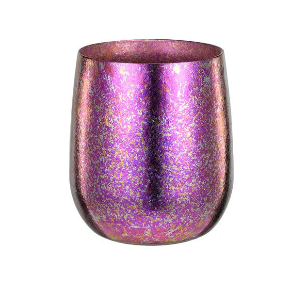 Pink titanium cup upright product display
