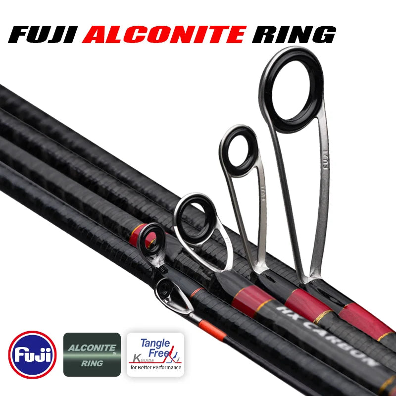PURELURE SEABED Fuji Alconite guide rings with stainless steel frame and smooth tangle-free line flow