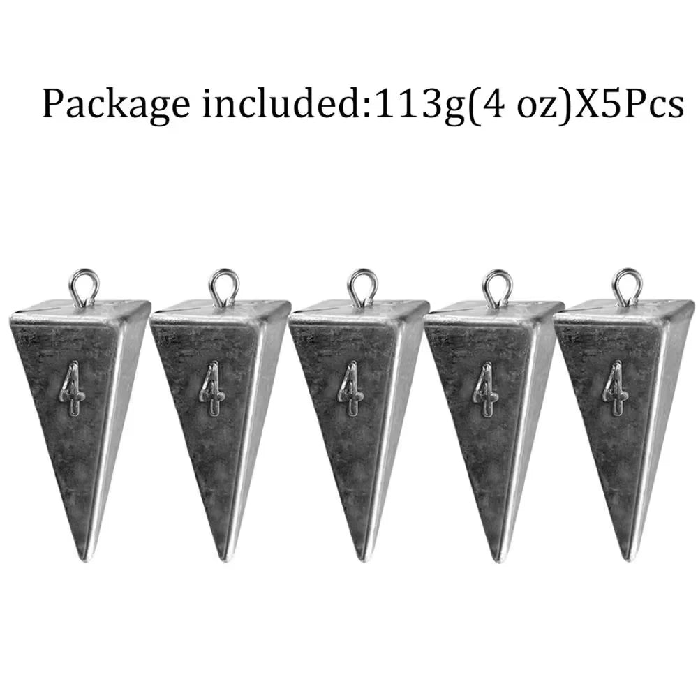 113 g 4 oz pyramid sinkers pack of five