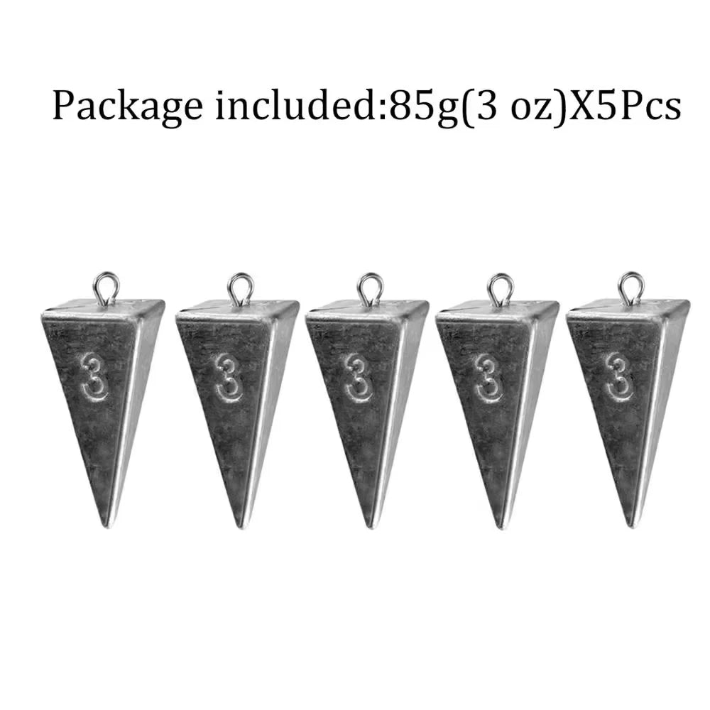 85 g 3 oz pyramid sinkers pack of five