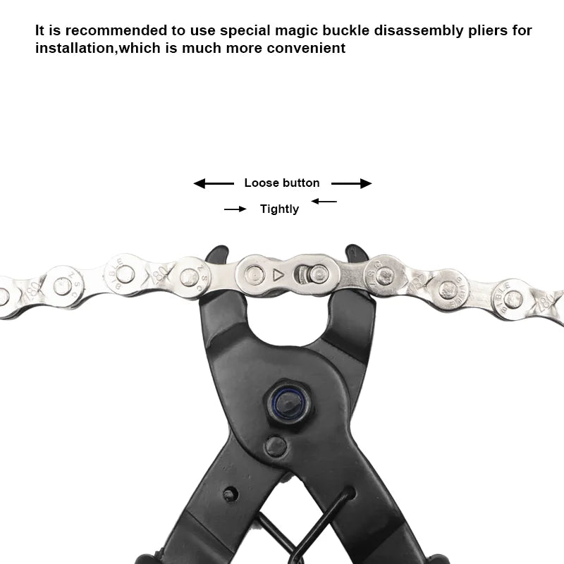Quick link chain clamp tool closing chain master link securely