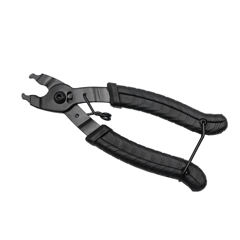Quick link chain clamp tool with chain holding hook accessory