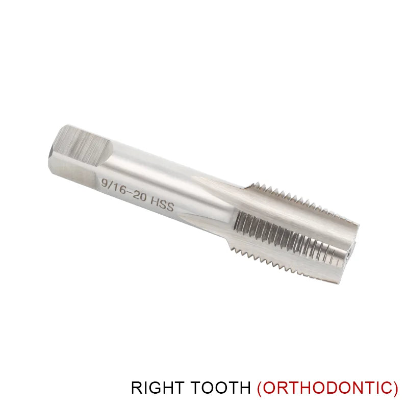 Right hand 9/16 inch pedal thread tap for bicycle crank threads