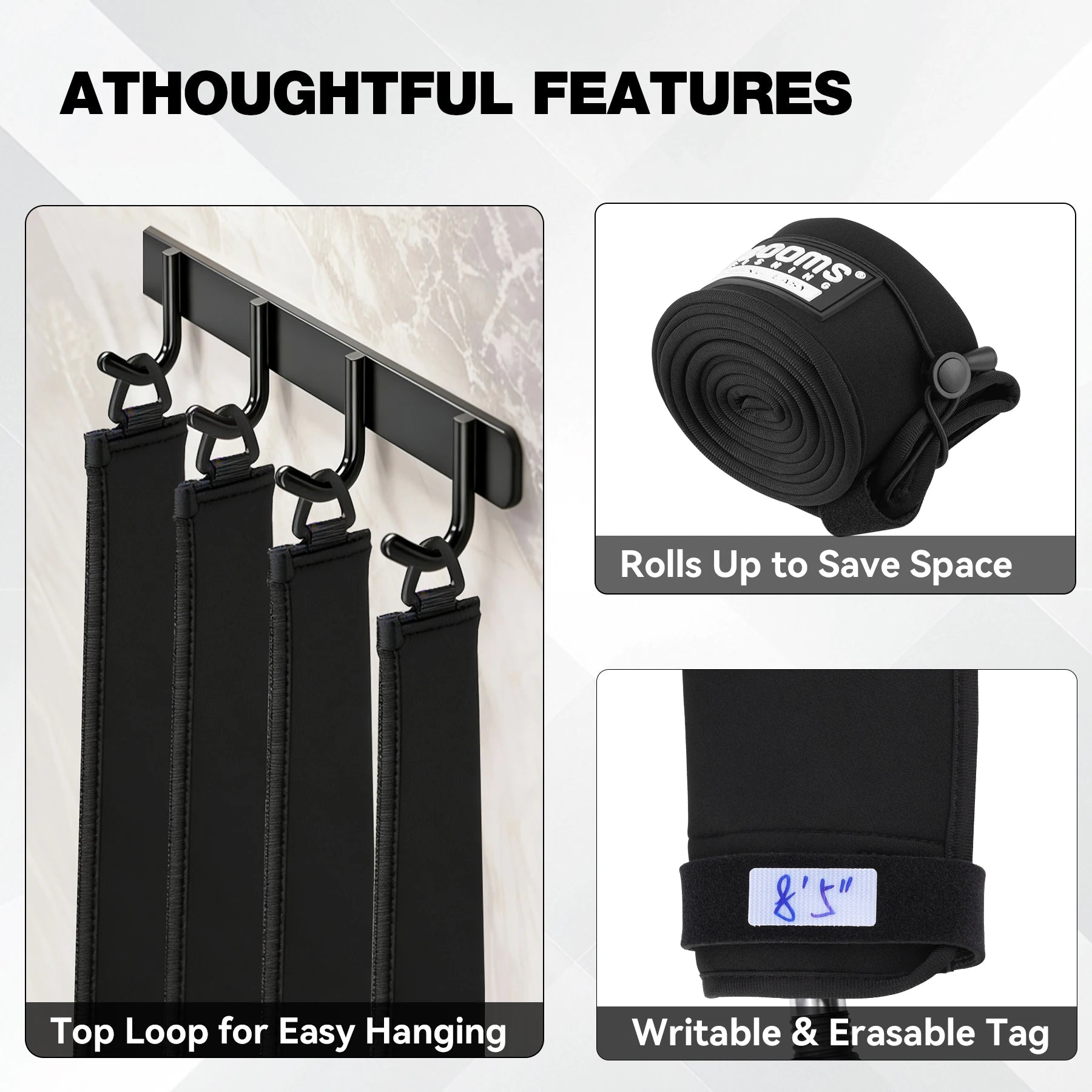 Rod sleeve with writable identification tag