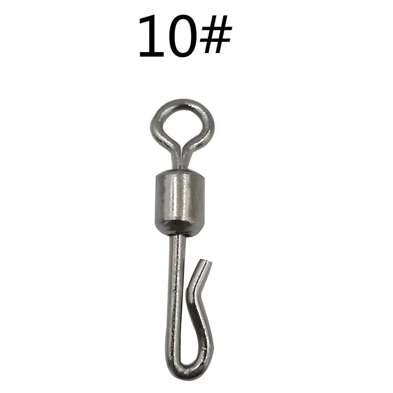 Size 10 rolling swivel with stainless steel interlock snap