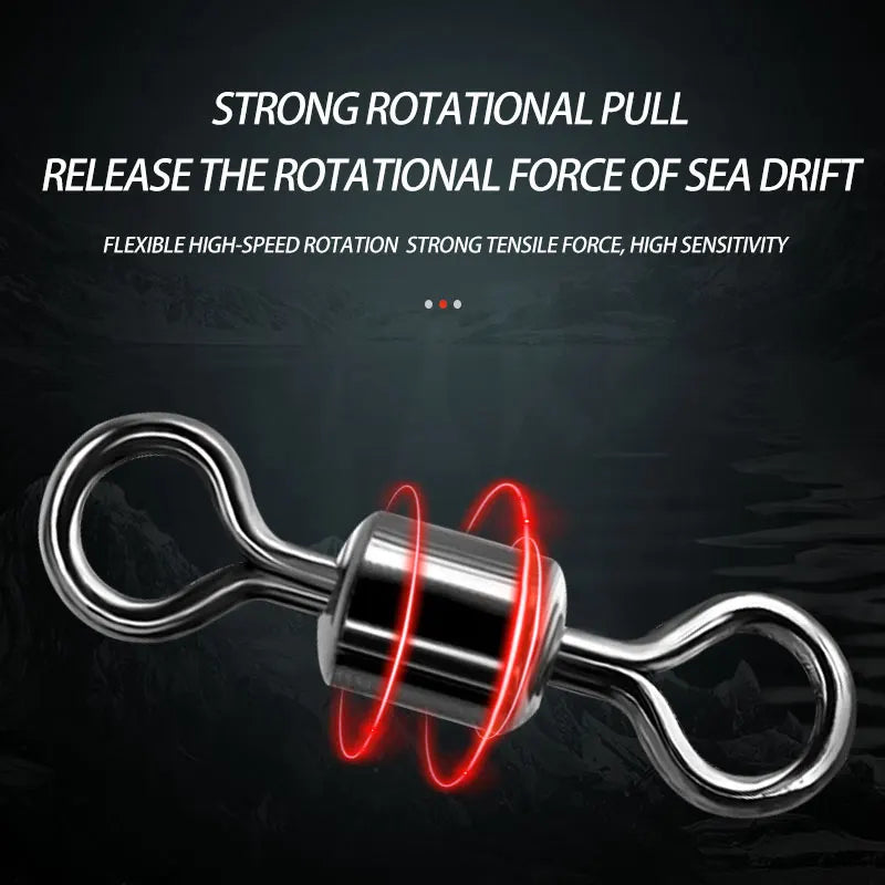 Rolling swivel on sinker slide clip for reduced line twist