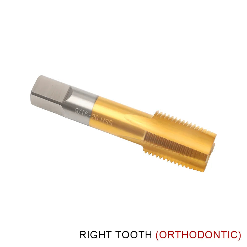 Silver high speed steel pedal thread taps for bike crank restoration