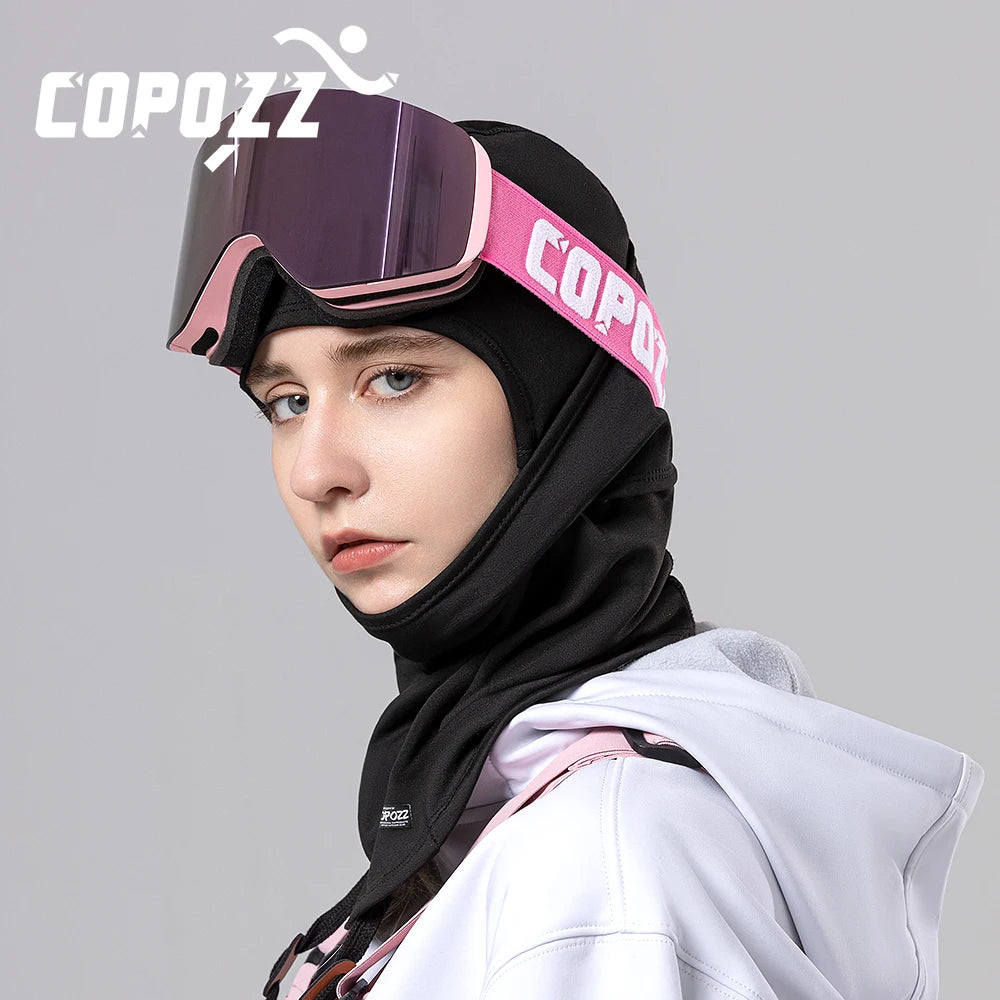 Windproof ski balaclava worn for winter sport