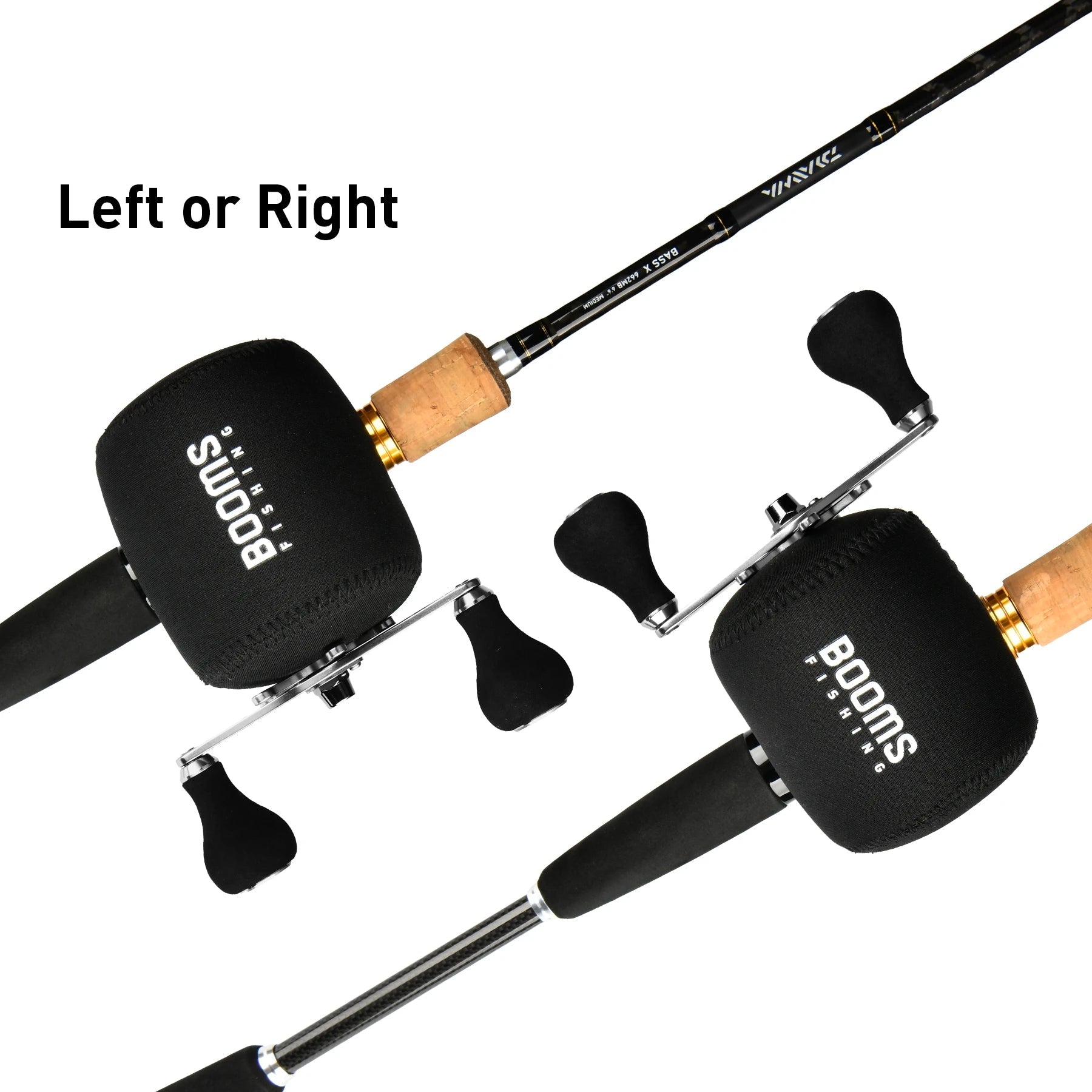 Spinning reel case suitable for both left and right hand reels