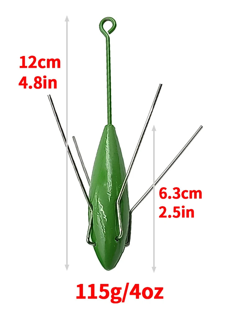 115 g 4 oz Sputnik surf sinker dimensions