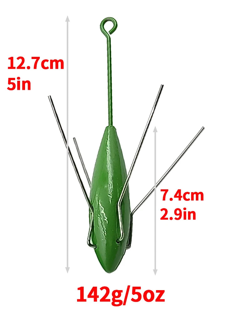 142 g 5 oz Sputnik surf sinker dimensions