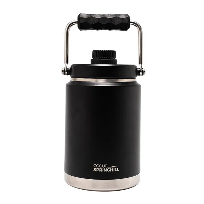 Black insulated stainless steel ice bucket product view