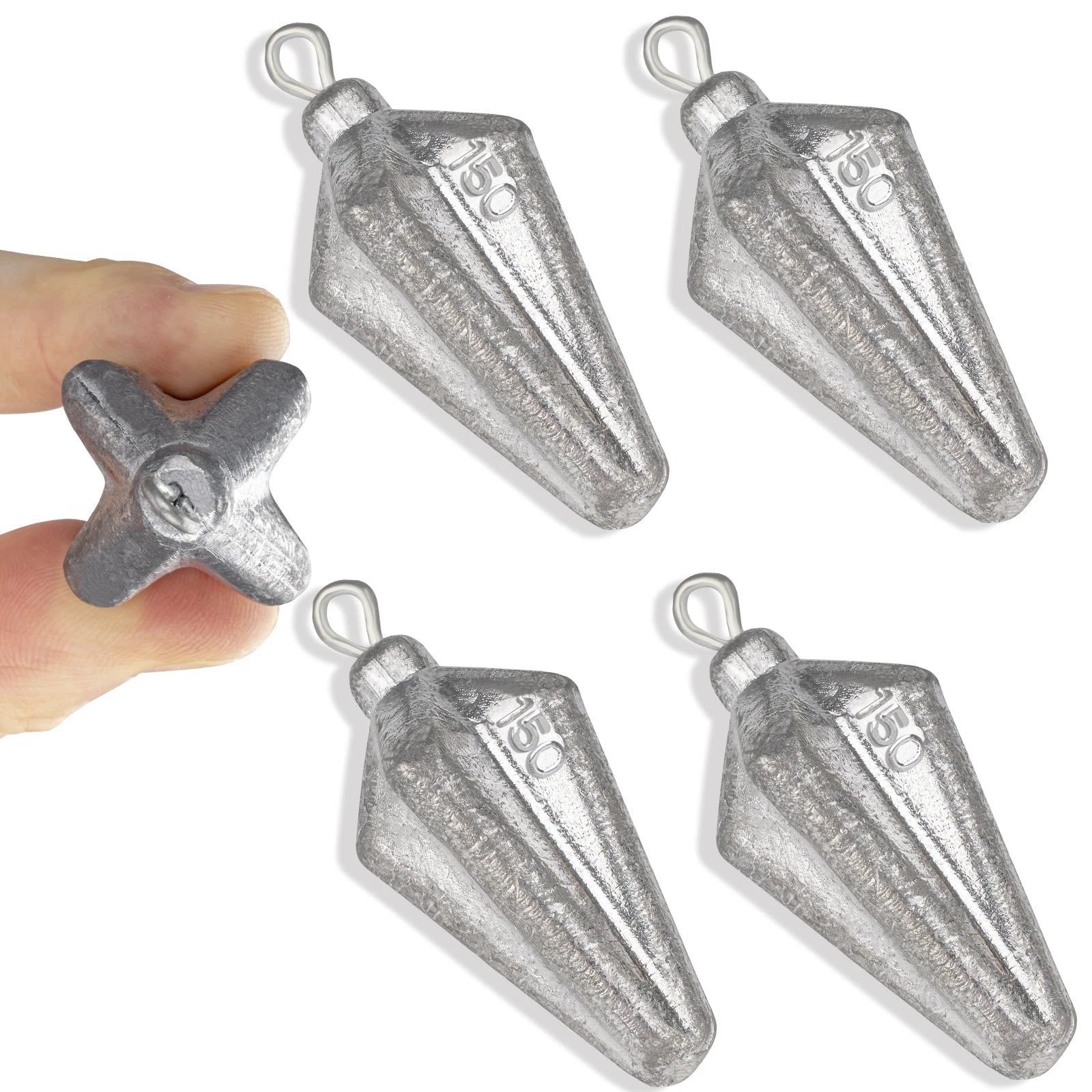 Star quad surf sinkers 60g to 150g for beach and surf fishing