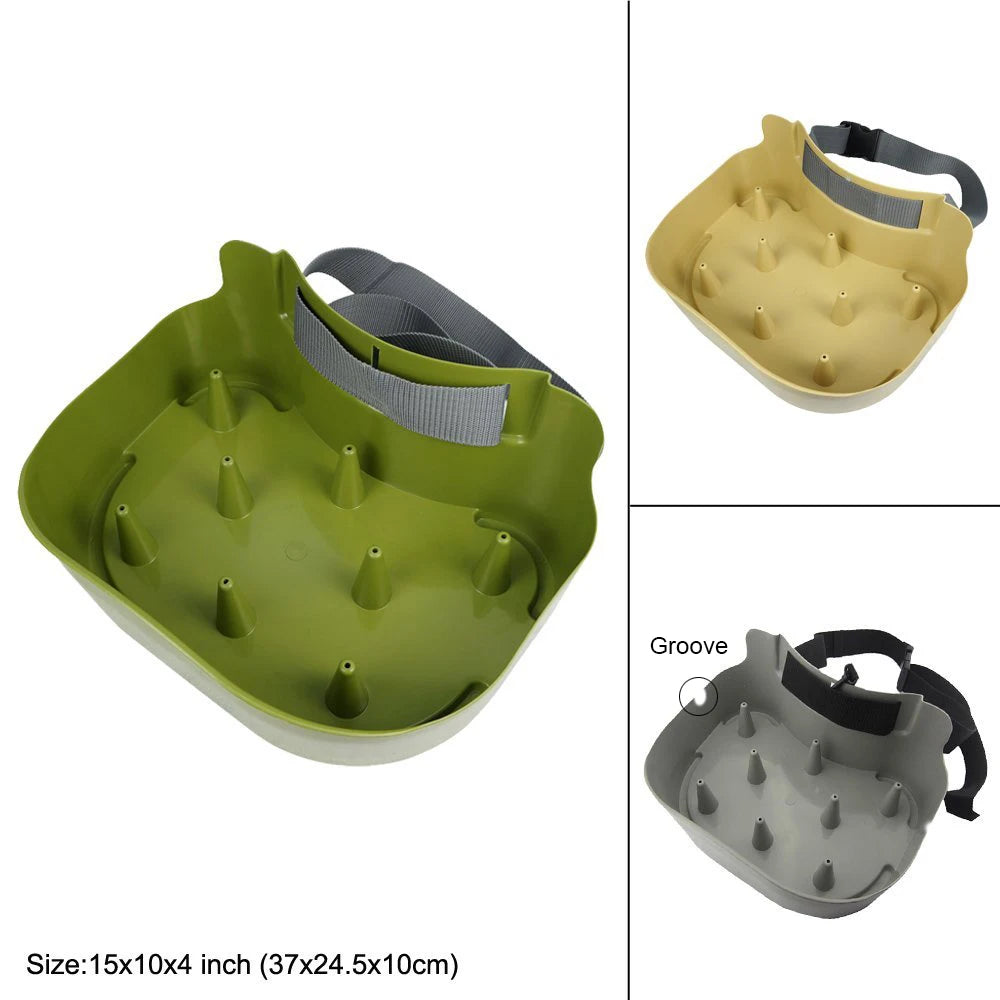 torm grey fly fishing stripping basket with engraved Danish Fisker base and internal cones