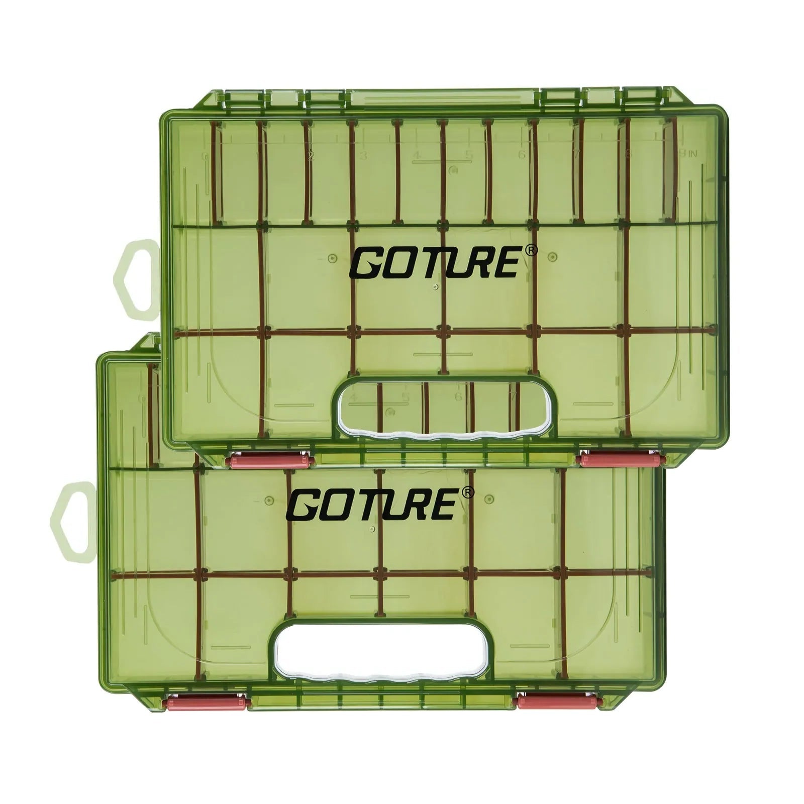 Fishing tackle box set with handle 