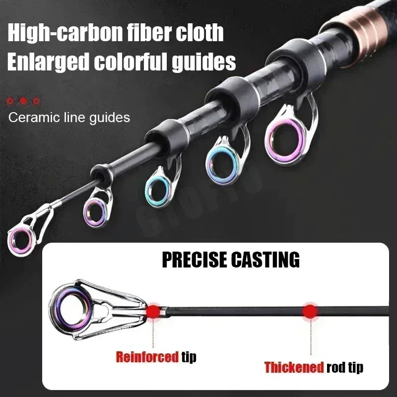 Fishing rod guide ring system designed for smoother casting performance