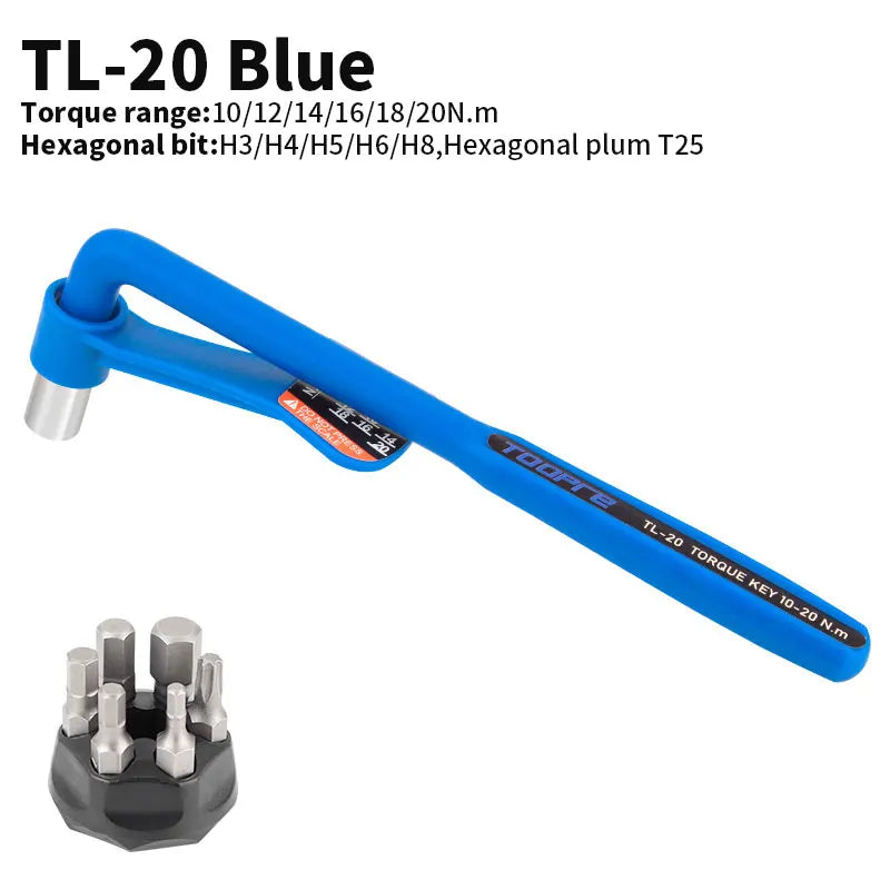 TOOPRE TL-20 blue adjustable torque wrench for bicycle maintenance