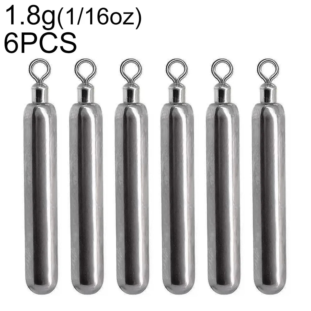 1.8 g tungsten drop shot sinker pack of six