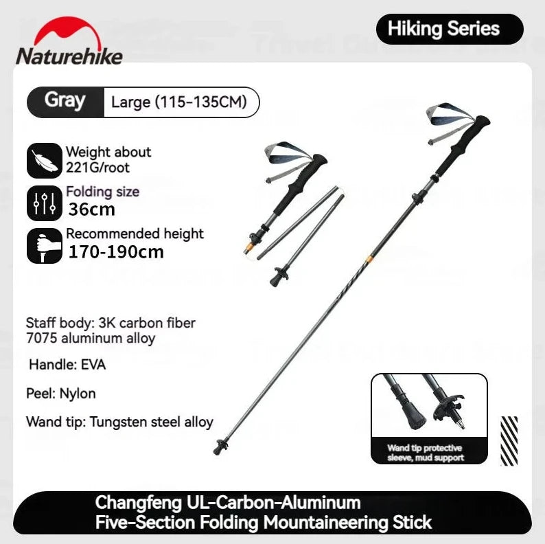 Tungsten steel trekking-pole