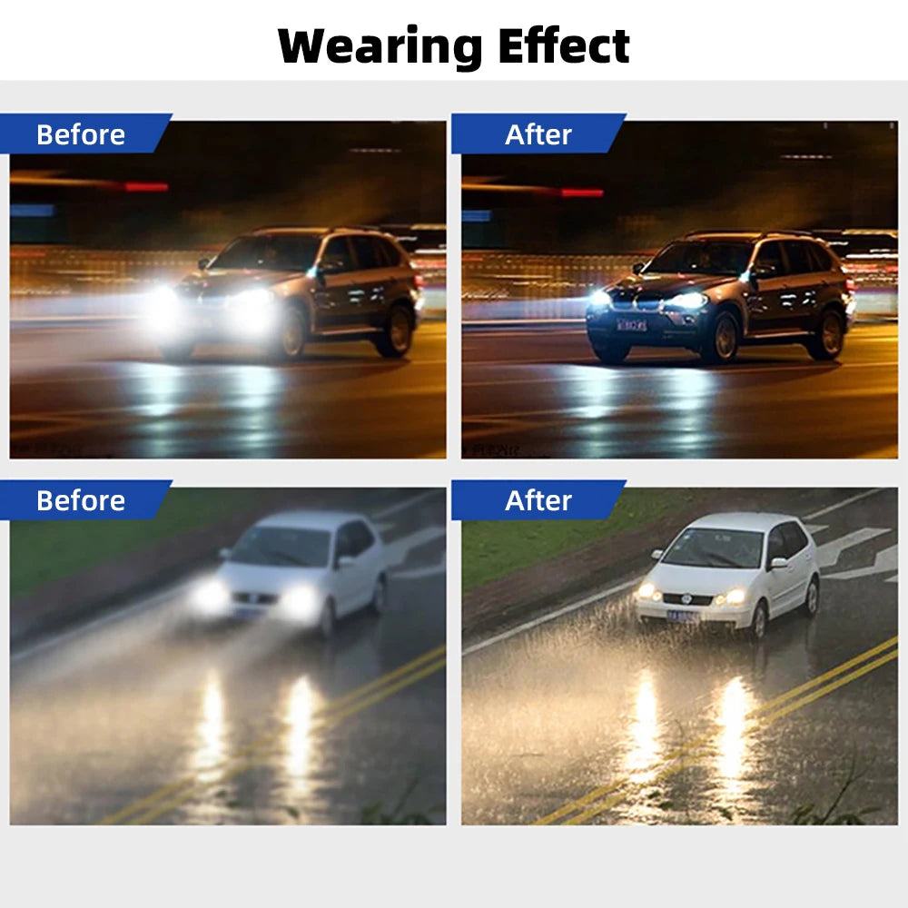 VIVIBEE clip-on sunglasses showing night and day driving performance with polarised anti-glare lenses