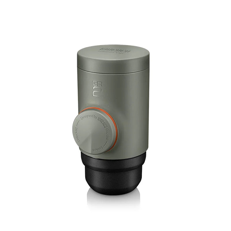 WACACO Minipresso GR2 manual espresso unit with double-wall insulated body and pump feature