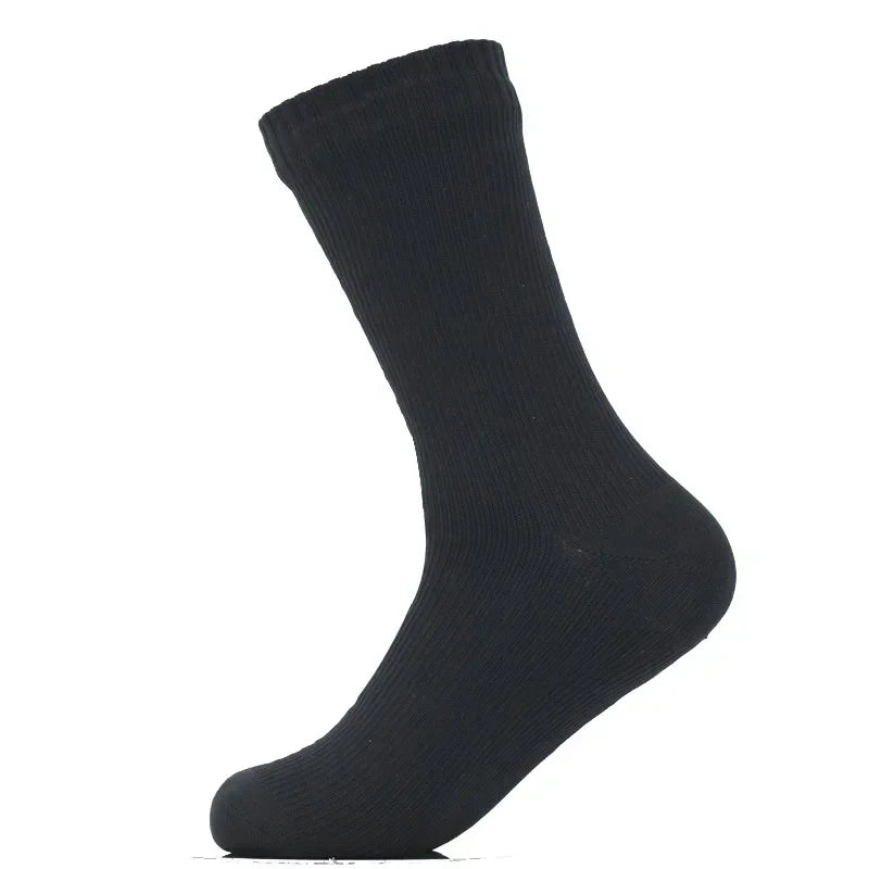 Black waterproof knee high outdoor socks