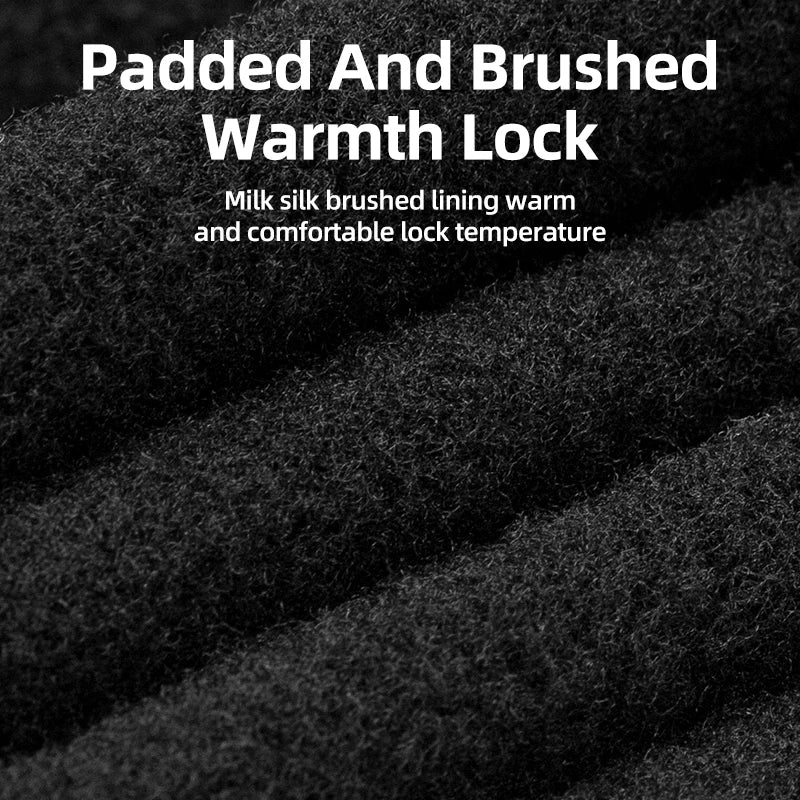 Close up of brushed fleece lining inside winter helmet liner